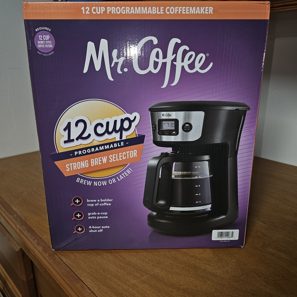 Mr. Coffee 12-Cup Programmable Coffeemaker - Black